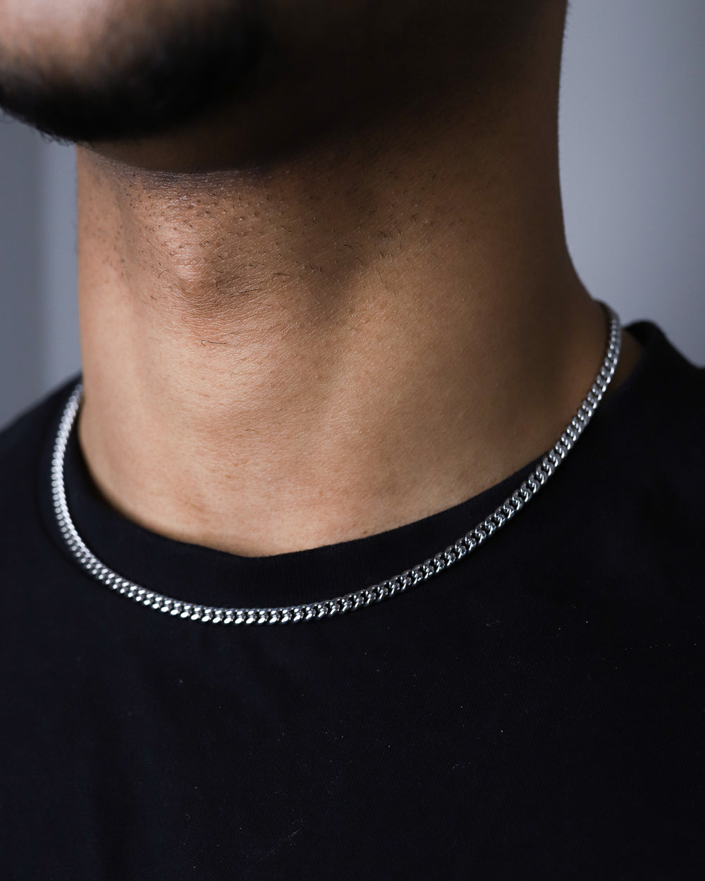 CLEAN CUBANA CHAIN. - 4MM