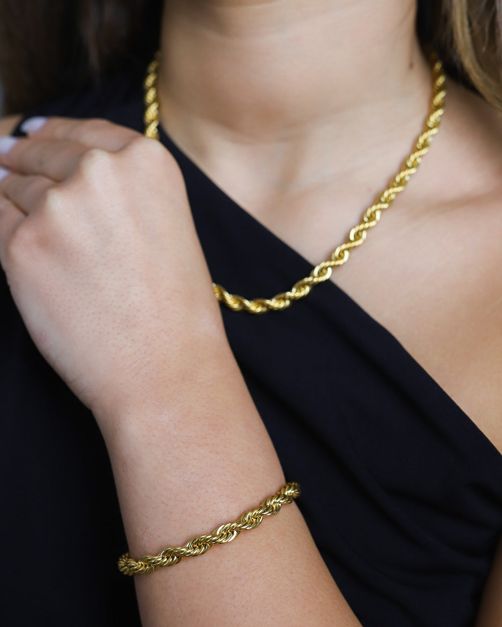 CLEAN ROPE BRACELET. - 6MM GOLD