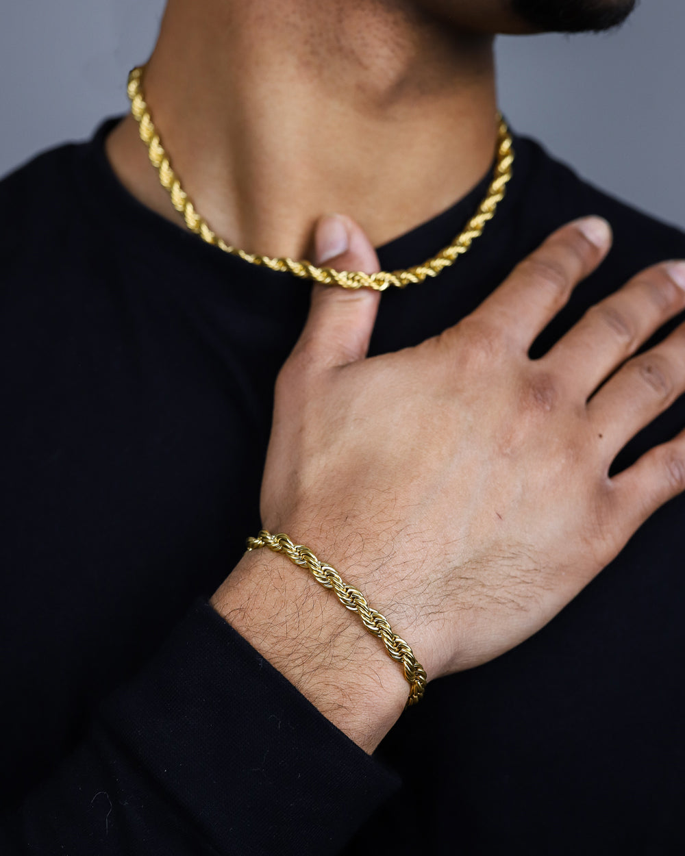 CLEAN ROPE BRACELET. - 6MM GOLD
