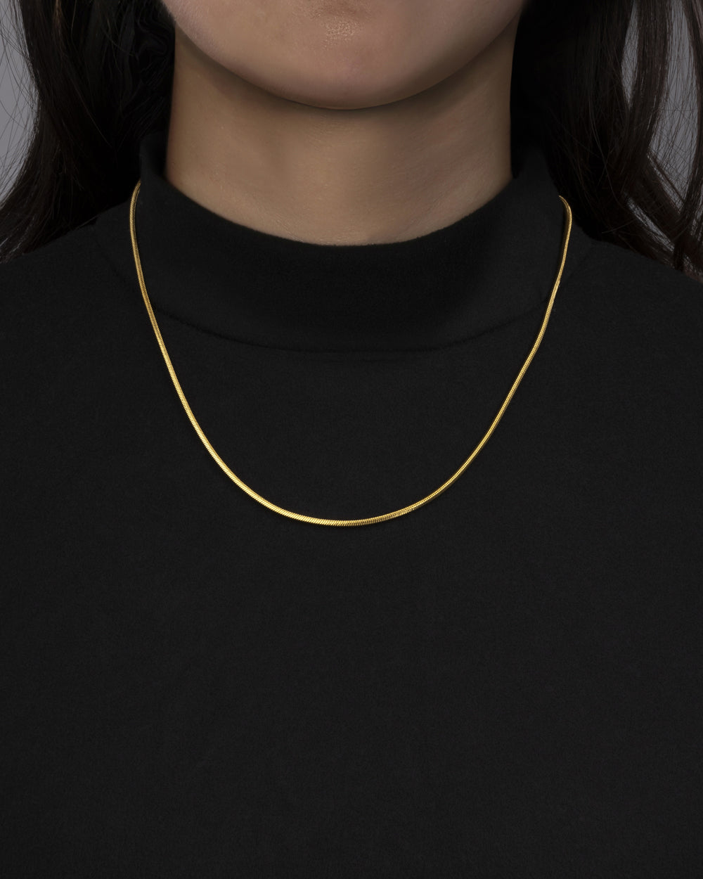 CLEAN SNAKE CHAIN. - 2MM 18K GOLD